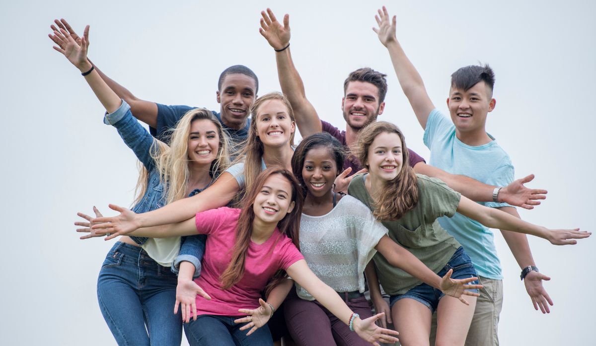 adolescents heureux